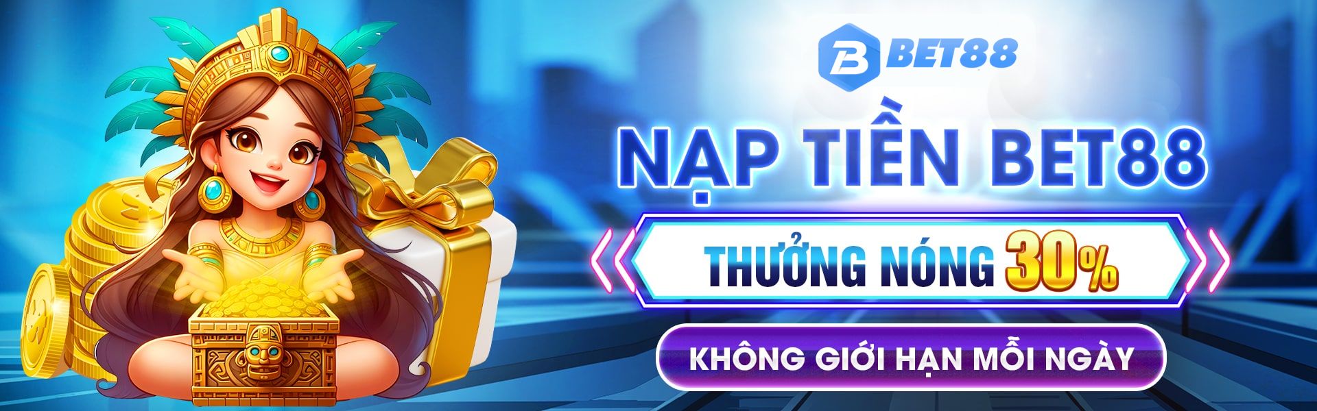 Nạp tiền BET88 thưởng nóng lên đến 50%